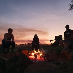 Dronfield Nature Reserve - Night fire