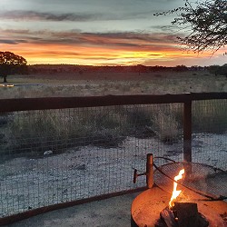 Kgalagadi Transfrontier Park - fire