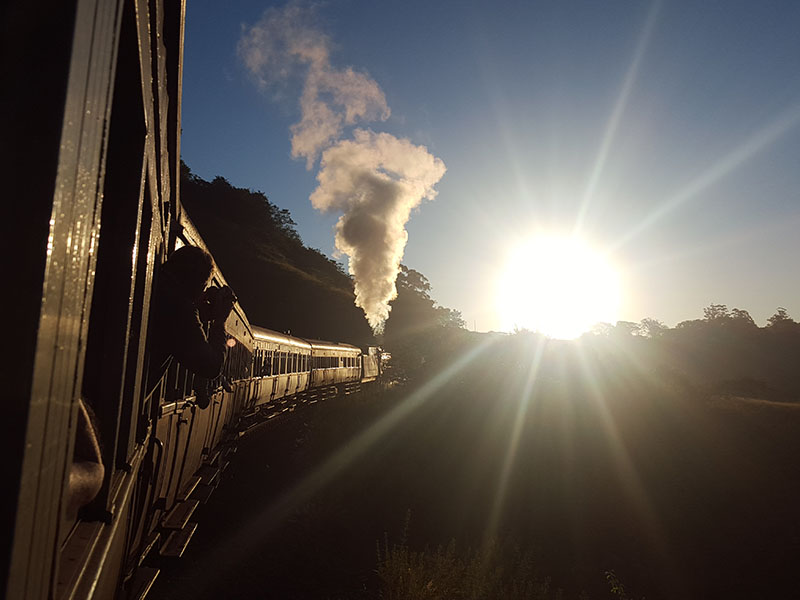 Steam Train journeys on our custom-made tours of South And East Africa